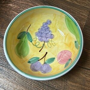 Vintage Majolica Caleca Frutta Italian Pottery Serving Bowls (2)